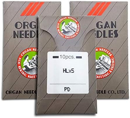 30 Organ HLX5 TITATNIUM (PD) High Speed Needles for Quilting, Jeans, Applique or Heavy Embroidery ~ Multiple Sizes! (Metric 90/14)