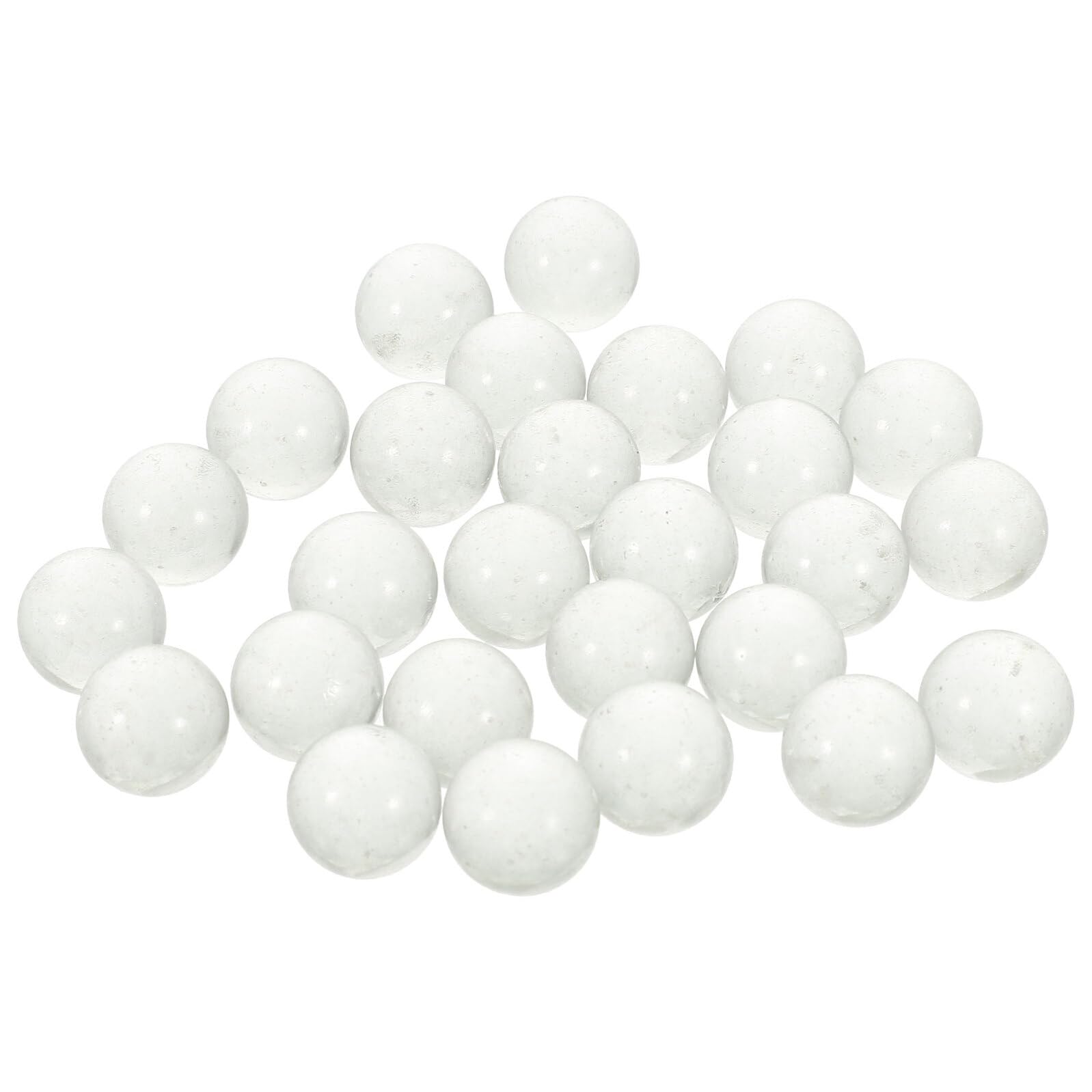 BESPORTBLE 180 Pièces Boules Verre Transparentes Billes Solides Décoratives pour Aquarium Remplissage de Vase Artisanat et Jeux Bille de Flipper Résistante