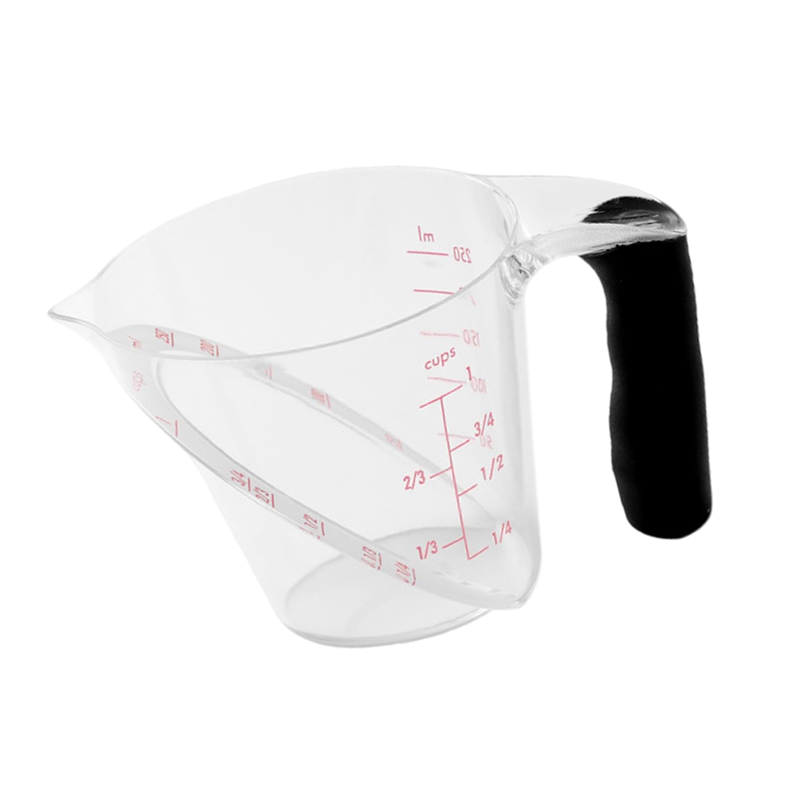 LUCKGONI 250ml Transparency Measuring Cup With Clear Scale For Liquid And Dry Ingredients In Kitchen Baking Cooking