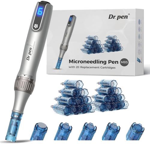 Dr.pen Microneedling Pen for Home Use - Professional Skin Care Tool Beauty Kit for Man and Women - 0-2.5mm - Dermal Roller Stamp Pen for Face, Hair, Beard, Scalp