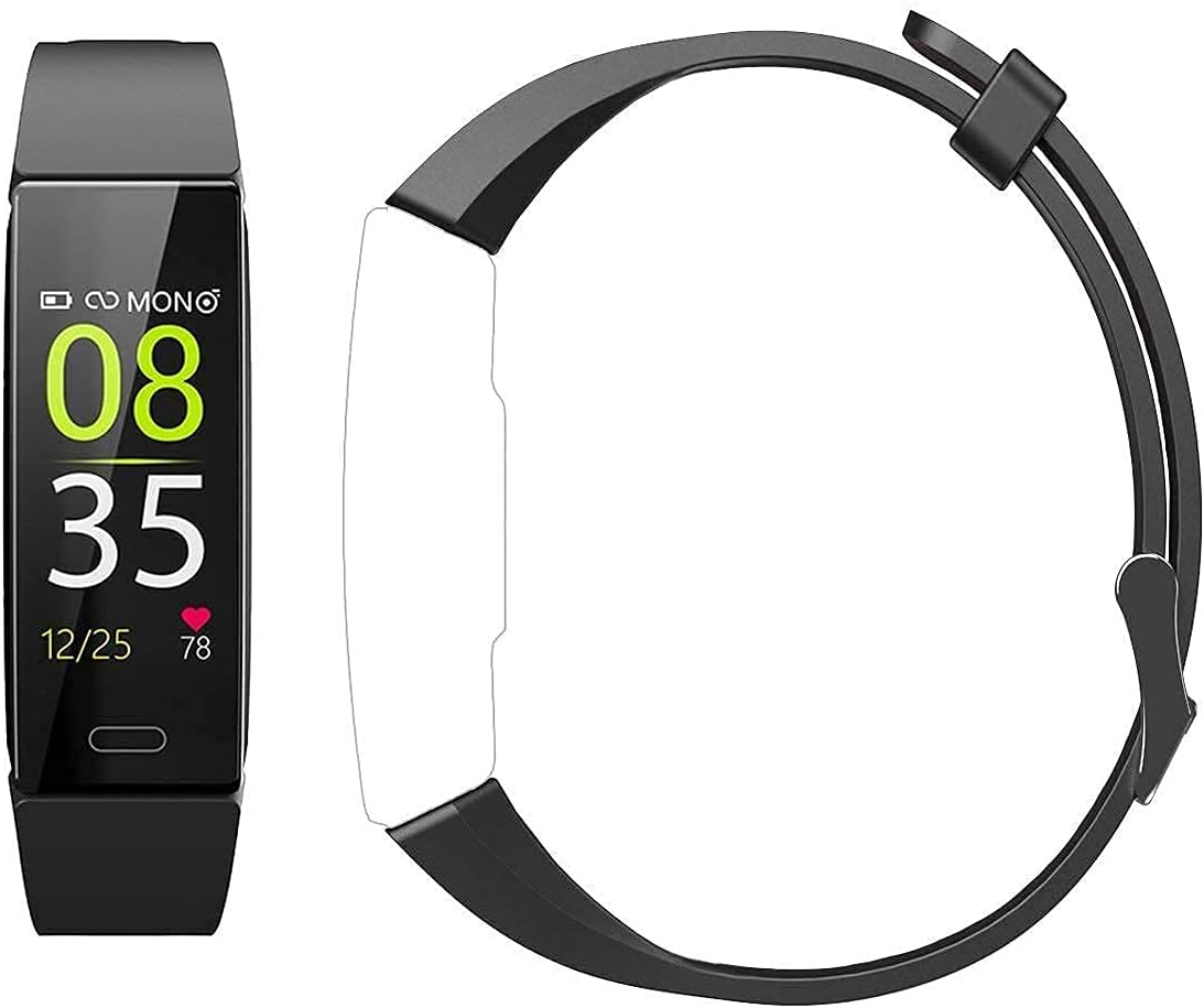 ZURURU Y39 Black Fitness Tracker Bundle with One Black