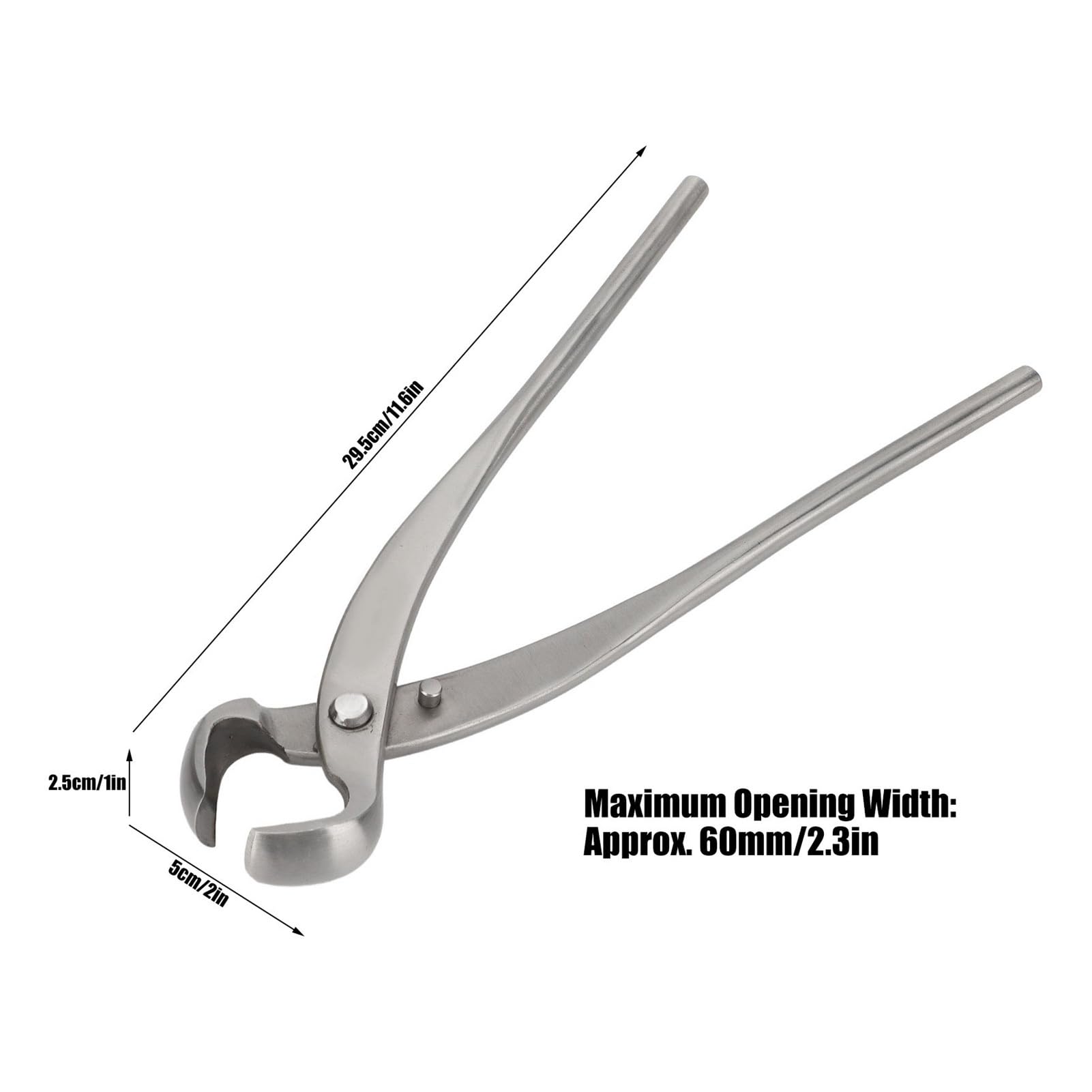 ESESE Cesoia concava Professionale for Bonsai da 11,6 Pollici, Forbici for potatura di Rami in Acciaio Inossidabile for Giardinaggio, Alberi, modellatura di Bonsai, Strumento di rifinitura