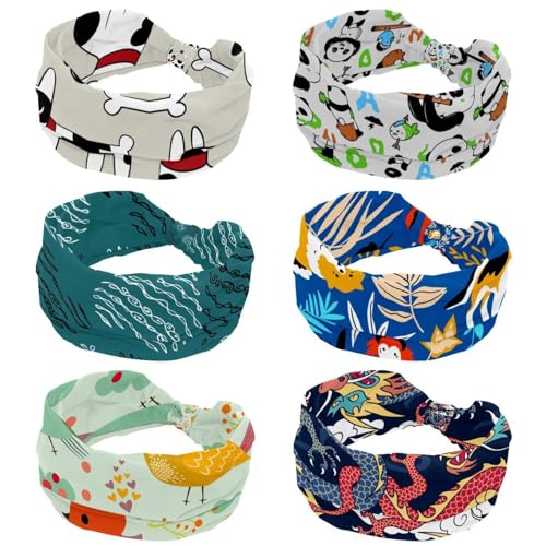 Diademas elásticas de panda para yoga y running bandas para el pelo de gimnasio