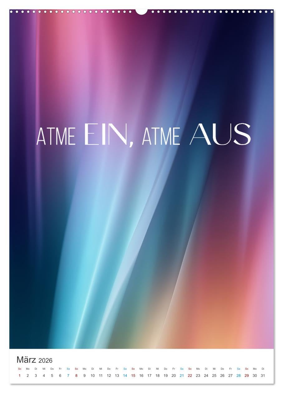 Die Kraft der Worte (hochwertiger Premium Wandkalender 2026 DIN A2 hoch), Kunstdruck in Hochglanz: Ein inspirierender Kalender mit achtsamen Zitaten ... mit positiven Gedanken. (CALVENDO Glaube)