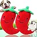 WPCASE Hundespielzeug Quitschend Plüschtier Für Hunde Haustier Quietsche Obst Und Gemüse Spielzeug Plüsch Paprika Aubergine Mais Rettich Spielzeug Geeignet Für Kleine Hunde 2