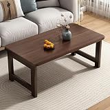 Mesa Baja De Pie De Estilo Japonés - Mesa De Centro De Madera Moderna Plegable - Mesa De Centro Baja Rectangular Adecuada para Tatami De Balcón De Dormitorio(Walnut,100 * 50 * 40cm)