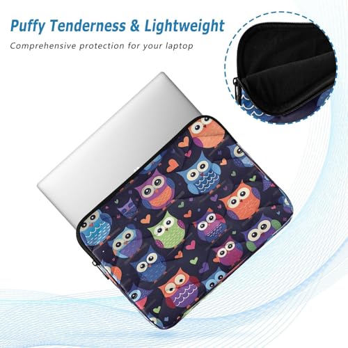 Funda para portátil de 13-14 pulgadas con diseño de búhos miniatura 5