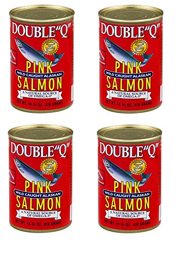 2 Set of 4 - Double Q Wild Caught Alaskan Pink Salmon, 14.75 oz Can