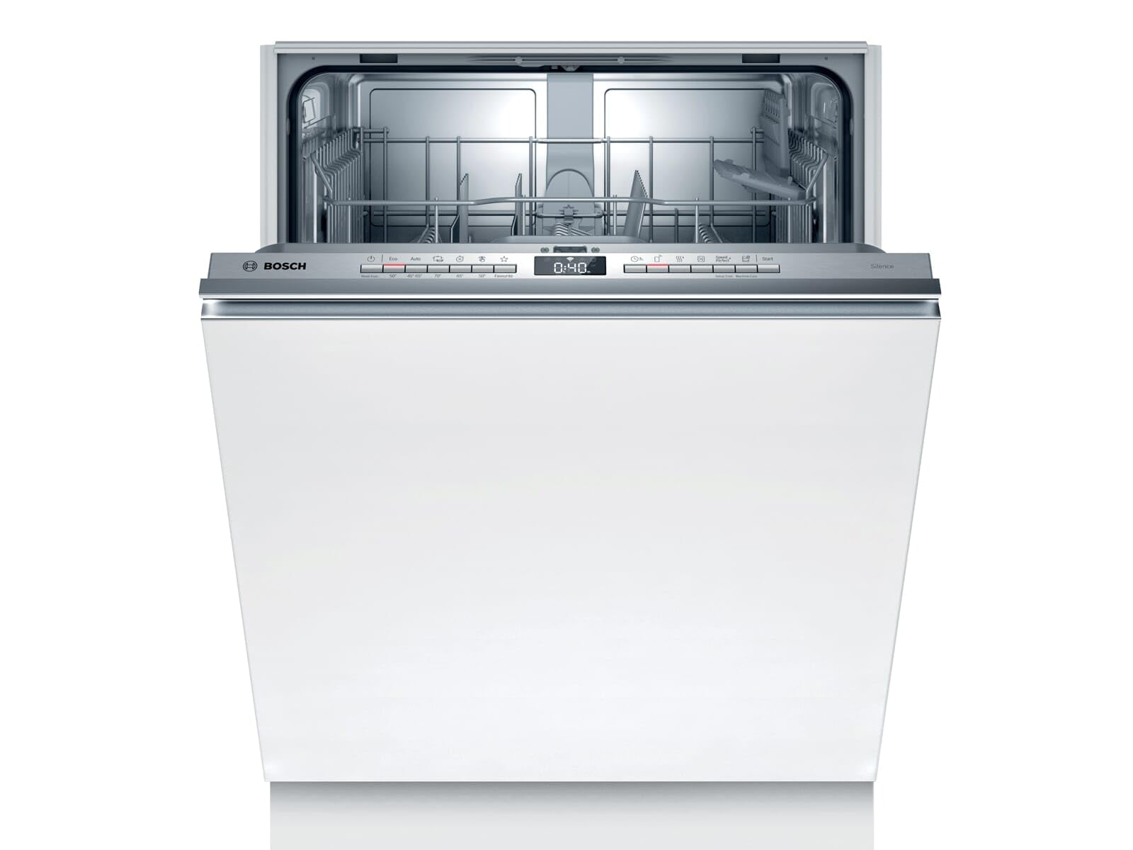 Bosch SMV4HTX31E - Lavastoviglie serie 4, completamente integrata/E, 60 cm, 92 kWh/100 cicli, 12 MGD, Silence/InfoLight/Extra Asciugatura/Cestello portaposate/Home Connect