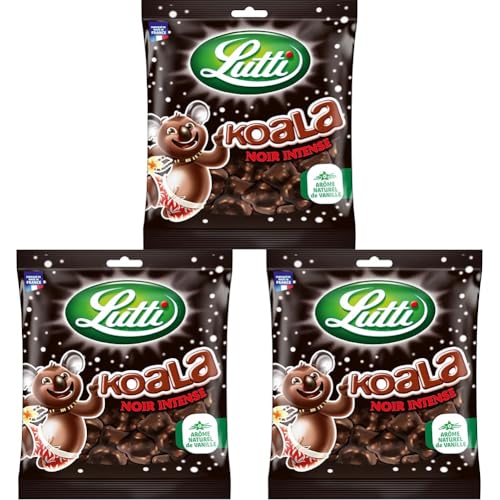 Lutti Koala noir 185g (Lot de 3)