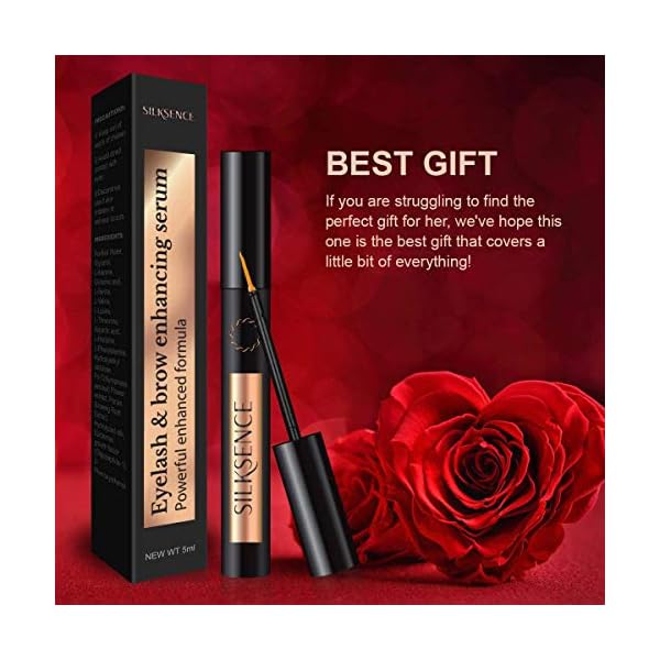 SILKSENCE Eyelash Growth Serum for Lash and Brow Irritation Free Formula (5ML)