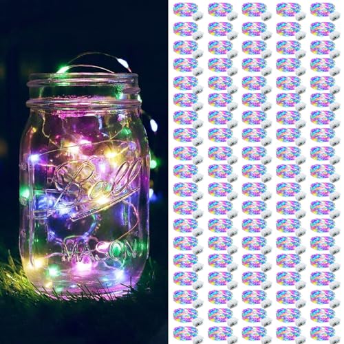 ZGWJ 100 Pack Fairy Lights Battery Operated, 7ft 20 Mini
