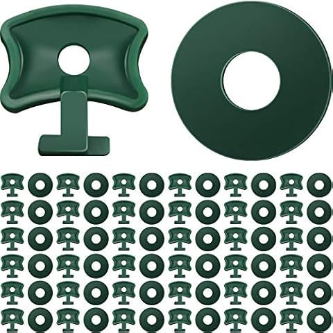 Greenhouse Twist Clips Plastic Greenhouse Fixing Clips and Washers Greenhouse Extender Corner Clips for Aluminium Greenhouse Insulation Netting Shading (200 Pieces) Cover
