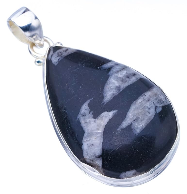 Pendentif Géode Septarienne StarGems en Argent, cadeau unique