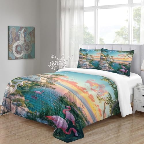 Parure de lit science-fiction Tour Eiffel microfibre 200x200 cm avec taie - 5
