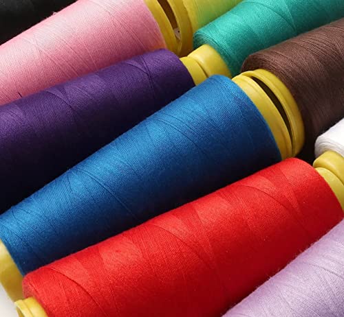 Hilo para máquina overlock con 12 conos y 100 agujas miniatura 4