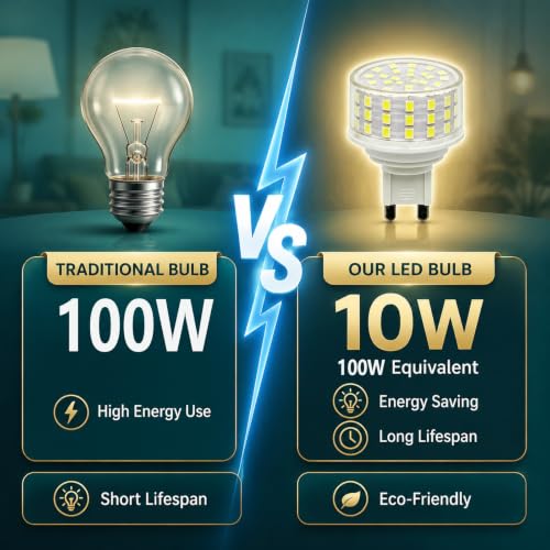 Bombilla LED G9 10W: solucione las zonas oscuras con su gran angular de 360° 7