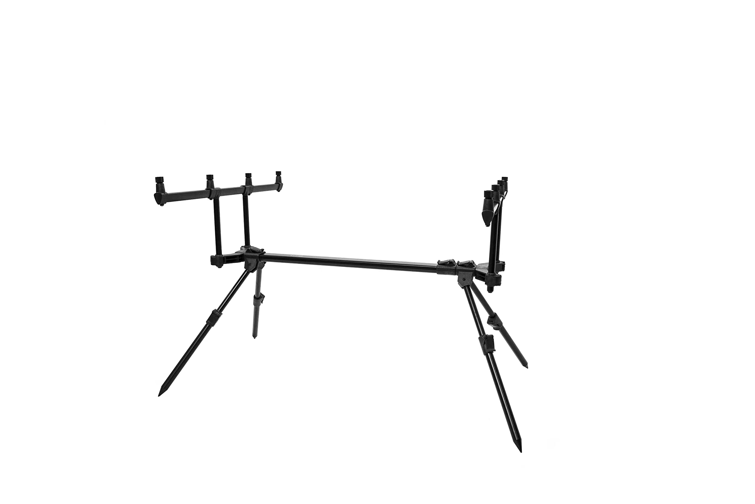 Pack De Rod Pod Support Système 3 Cannes De Pêche Buzz Bars Et Piques Avec 3 Rod Rest Heads Dans Un Sac Type 30 50