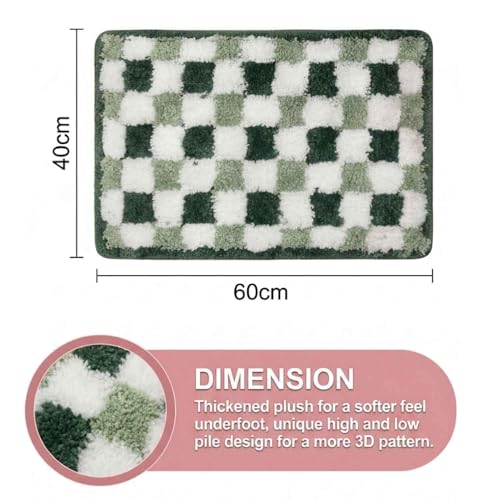 Image of Dream Weaverz 2000 GSM Super Soft Microfiber Bath Mat 40x60 cm | Ultra Absorbent Anti-Skid Quick Dry Bathroom Rug | Floor Mat for Bathroom, Bedroom, Kitchen, Home | Cute Design Bathmat