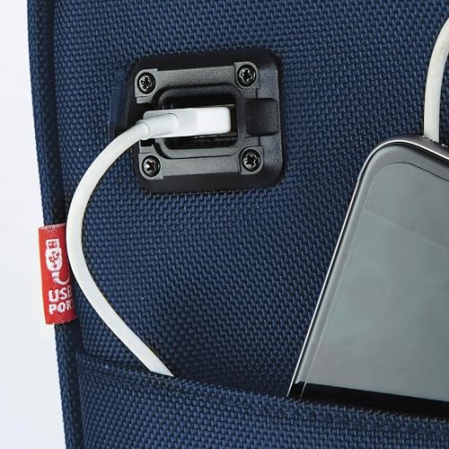 Tprc PR-85315-410 Smart Under Seat Carry-On Luggage With Usb Charging Port, Navy Blue, Underseater 15-Inch thumb #3