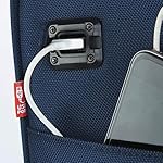 TPRC 15" Smart Under Seat Carry-On Luggage with USB Charging Port, Navy Blue Option, One Size - Image 4