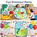 6-in-1 Dinosaur Bean Bag Toss Game - Outdoor Toys for Toddler 1-3, ABC Alphabet & Math Learning Active Play Toy - Indoor Backyard Party Game Beach Games