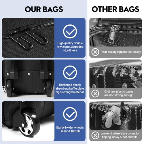 2 Ball Bowling Bag with Wheels