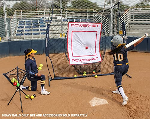 Powernet 3.2" Weighted Hitting Batting Progressive Training Balls (9 Pack) | Build Strength And Muscle | Improve Technique And Form | Softball Size (Lite Pack | 12, 14, 16 Ounces) #TOP3