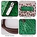 Milan Chiva Leather Tote Bag for Women with Zipper Large Ostrich Hobo Purse Shoulder Purses and Handbags Green Gift MC-1038GN
