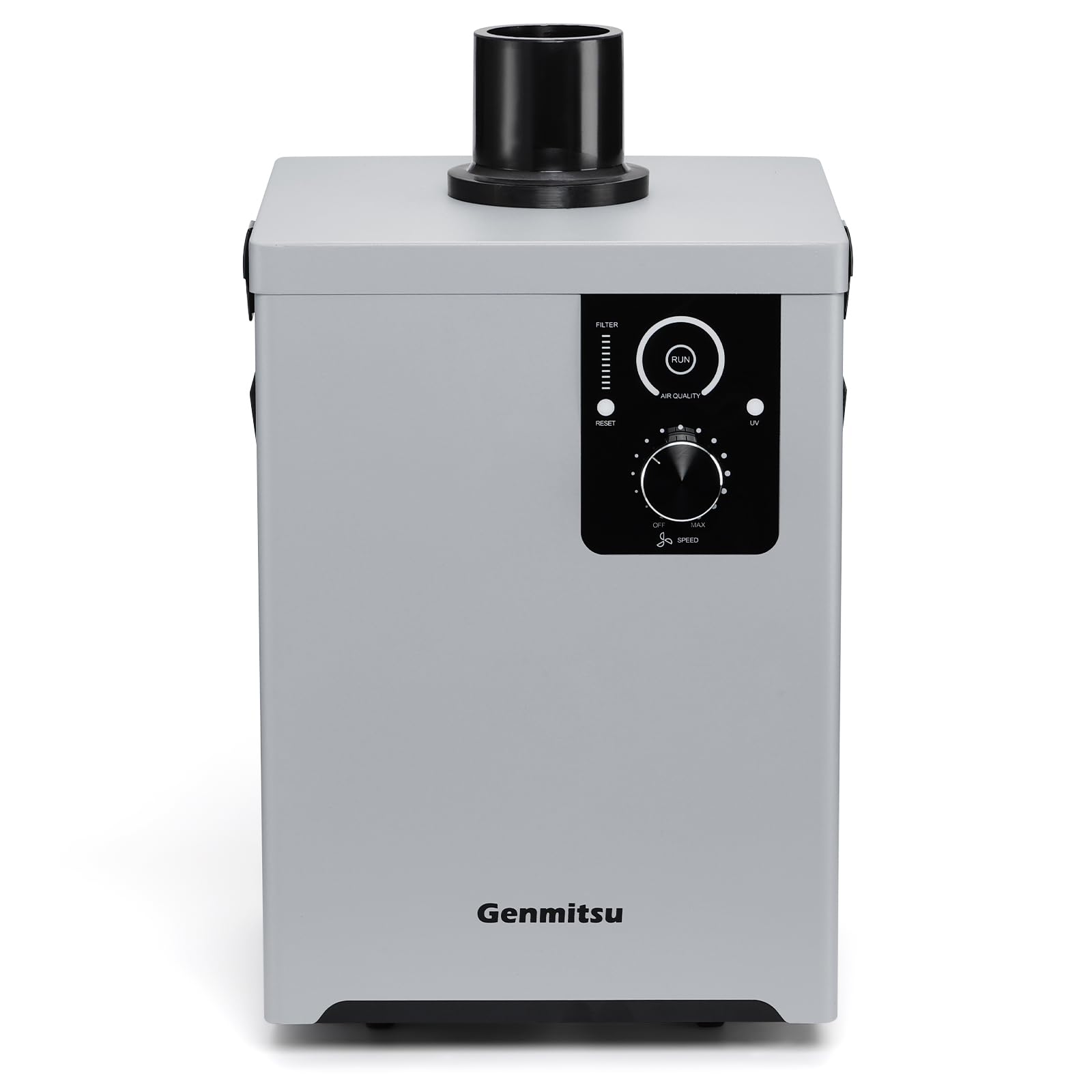 Genmitsu MD13 Purificatore di fumo per Genmitsu L8, Estrattore di fumi con filtrazione a quattro strati, Schermo interfaccia LED Funzione UV, Assorbifumo per CNC, Strumenti di saldatura e Altro