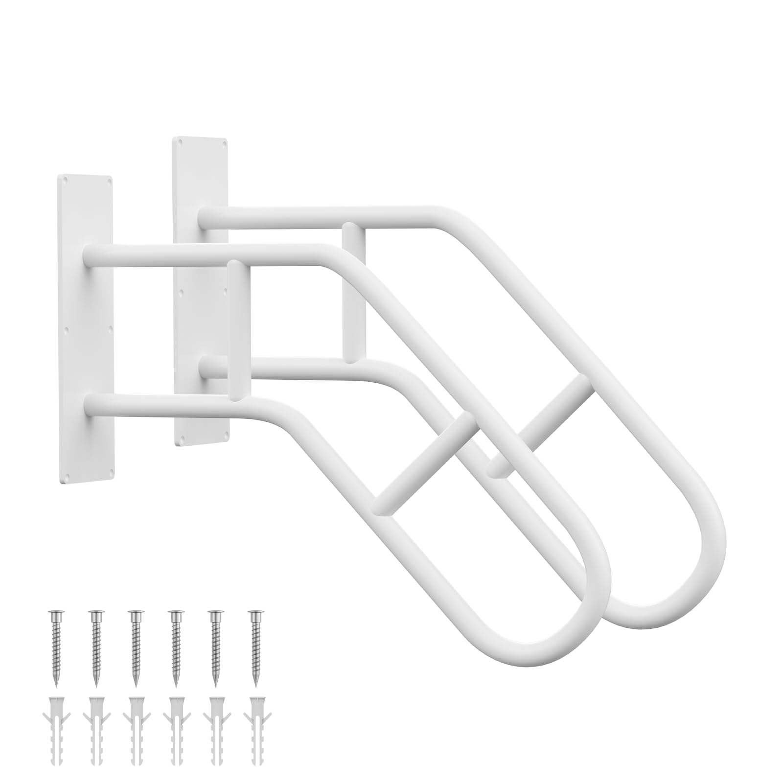 Photo 1 of Aduanbang Hand Rails for Outdoor Steps & Elderly,U-Shape Wall Mount Stair Railing, Porch, Deck, Garage & Garden Grab Bar, 2 Pack Safety Handle