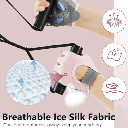 Image of TecoKart Gym Gloves Half Hand Gloves for Women Weight Lifting Gloves for Gym Workout Bike Gloves Gym Accessories for Women Liquid Silicone Anti-Slip and Wear-Resistant Hand Gloves for Women & Men
