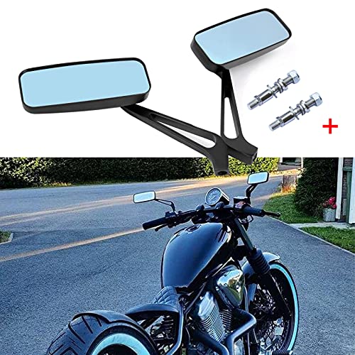 Black Motorcycle Side View Mirrors For Harley Davidson Sportster 883 1200 Street Glide #TOP2