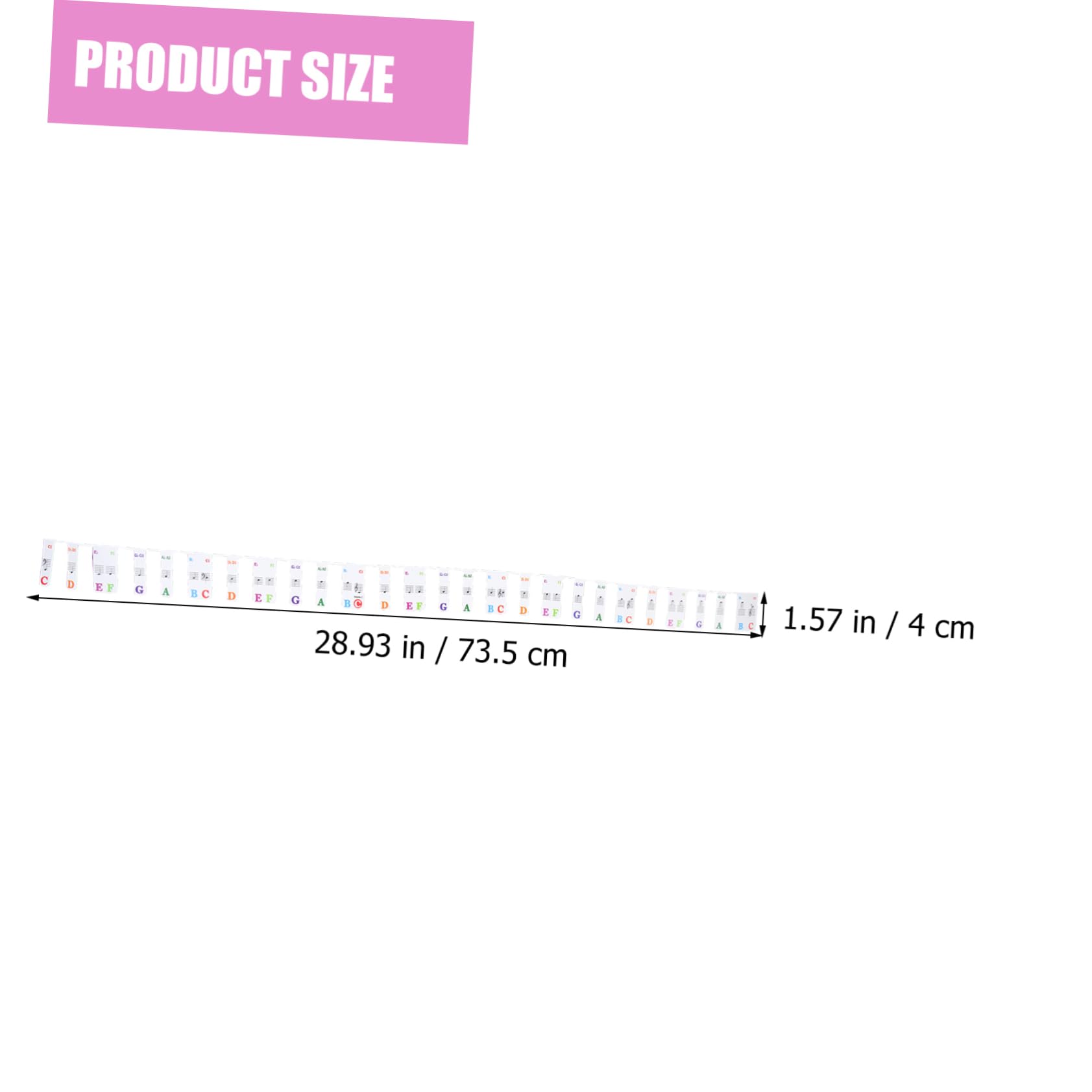 BESTonZON Boys and Girls Piano Learning Tool Piano Keyboard Sticker Storage Case 61 Notes for Piano Practice