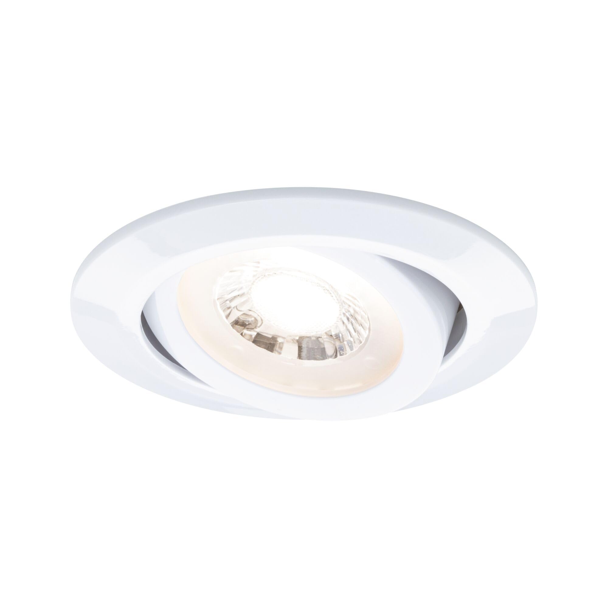 Paulmann 99997 LED Einbauleuchte 20er-Pack schwenkbar 82mm 70° 20x4,8W 20x450lm 230V 3000K Weiß