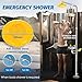 Combination Eye Wash Station and Shower, Emergency Shower Eyewash Station OSHA Approved, Stand Plumbing Eye Washing Unit for Industrial & Commercial & Lab Use, Stainless Steel, NPT Threads