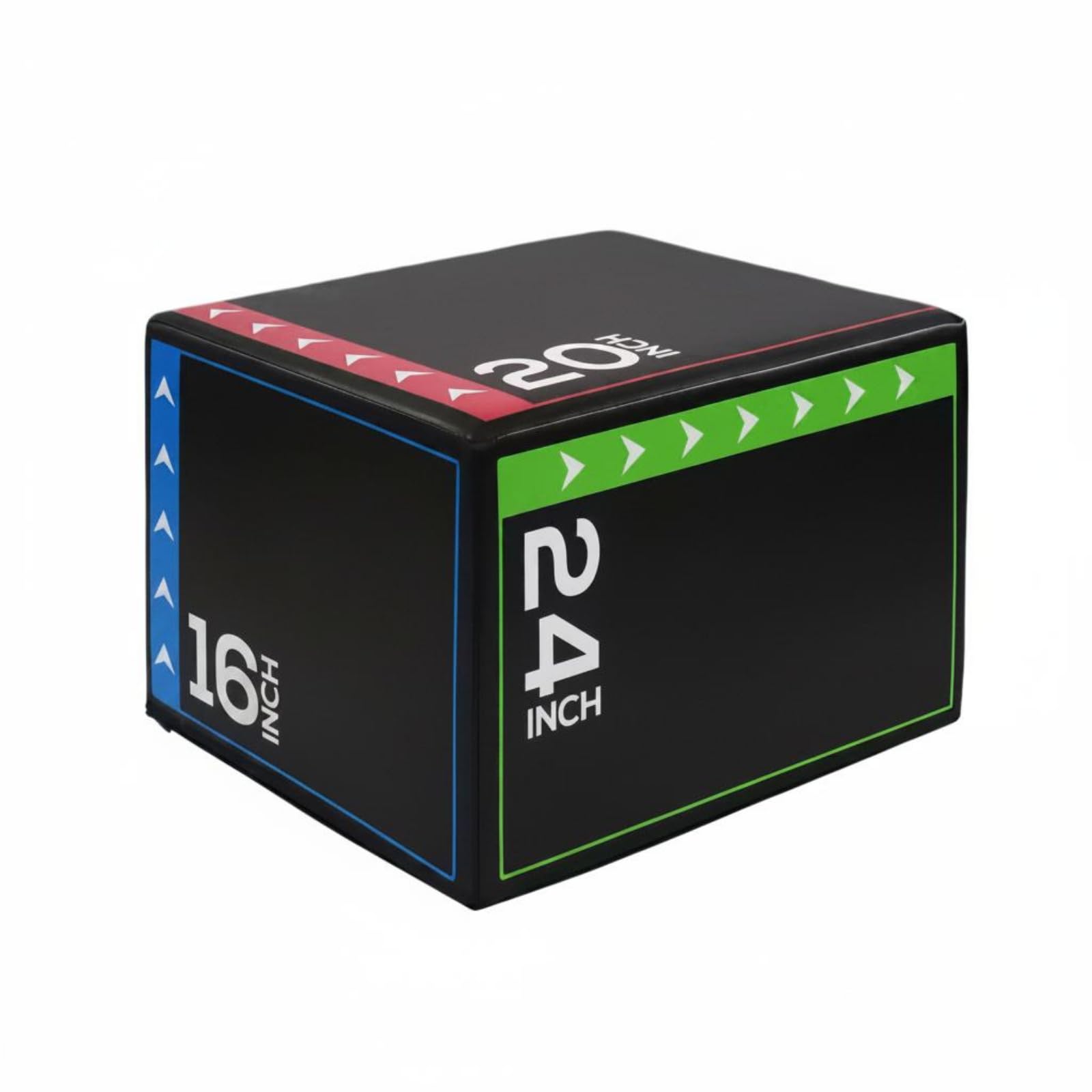 Milageto Box Salto Rettangolare Cuciture Visibili Box Fitness Imbottito Stabile Scatola Pliometrica