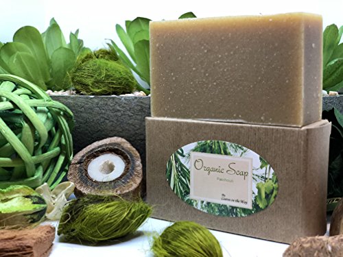 Patchouli Organic Soap Bar. With Plant-Extract Essential Oils, and Organic Ingredients. For Men, Women, Teens & Children. Certificate USDA National Organic Program. MADE USA. 4oz Bar.