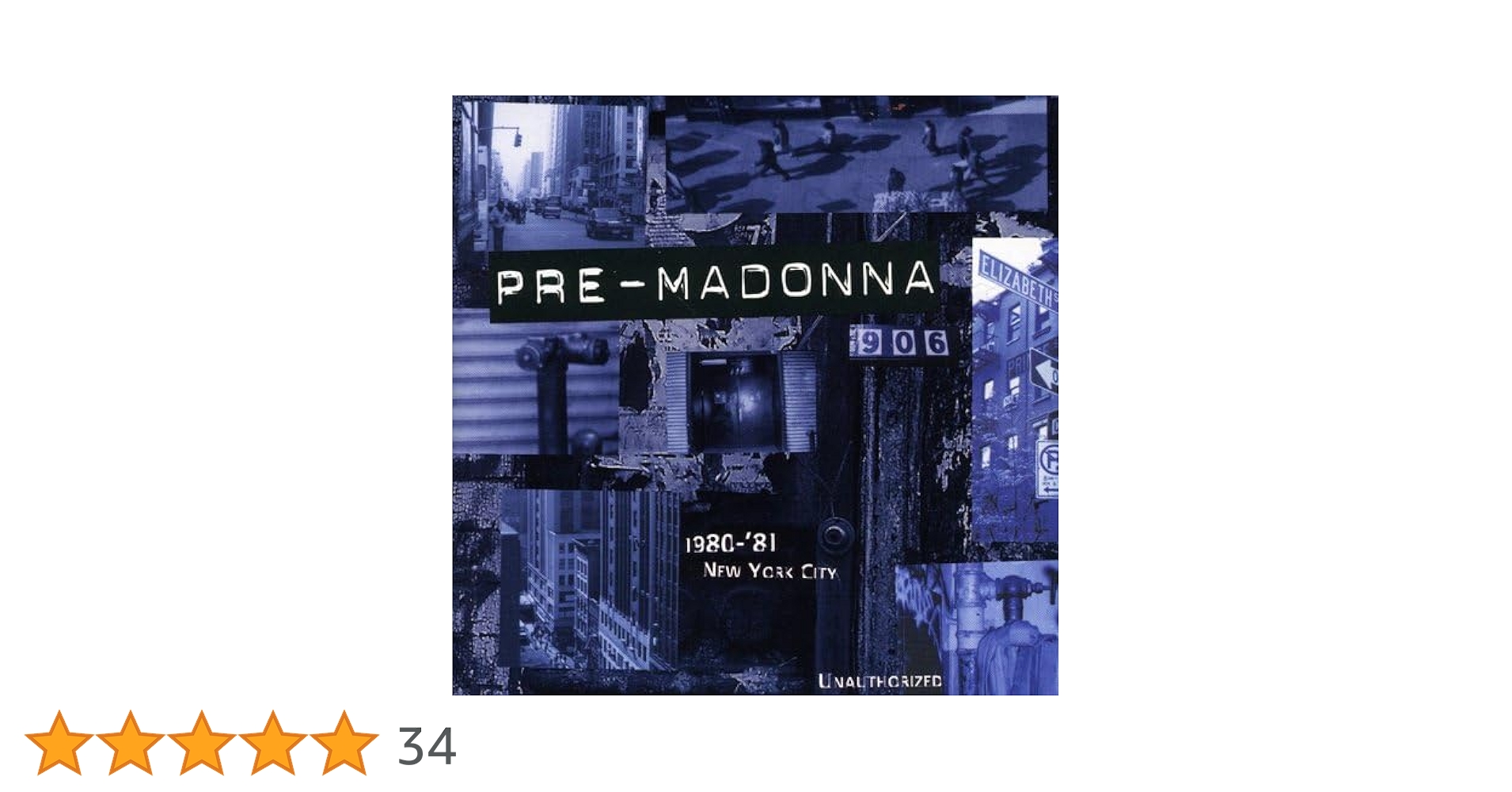 マドンナ　Pre-Madonna 1980-´81 New York City Madonna – Pre-Madonna [1980-´81 New York City] (CD, 1996
