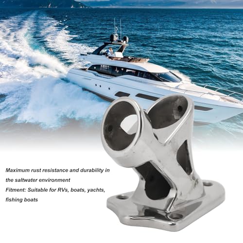 Porte-drapeau rustproof en acier inoxydable 316 avec fixation vis-à-vis renforcée - 4