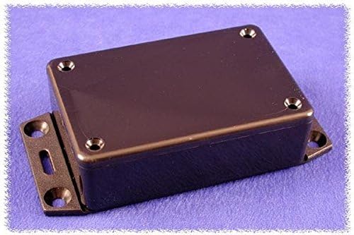Enclosures, Boxes, & Cases 4.7 X 3.15 X 2.2 Flanged Black (5 pieces)
