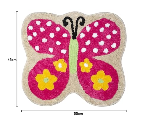 Image of Saral Home Microfiber Anti-Skid Bathmat -(Pink, 45X55 CM)