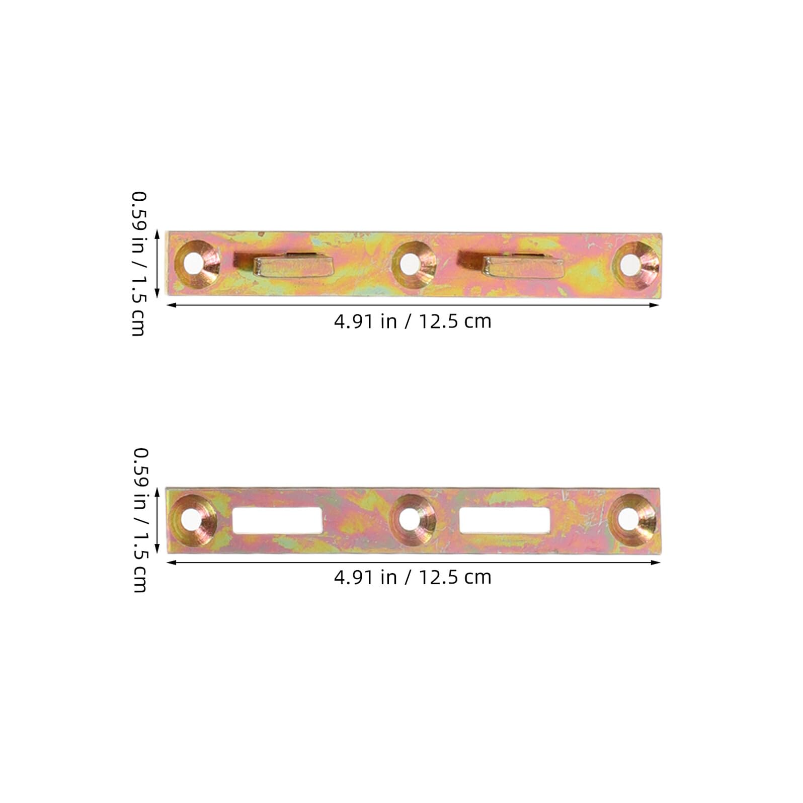BESTonZON 8 Set Staffe per Sponde del Letto in Ferro Pesante Prestazioni Silenziose, Raccordi Resistenti per Mobili da Camera da Letto per Arredamento Casa Stabile