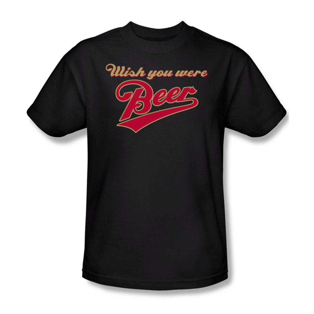 Wish You Were Beer - Männer T-Shirt in schwarz, Small, Black : Amazon.de:  Fashion