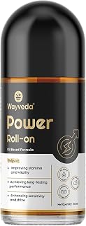 Power Roll-on, Oil Based Formula, with Shilajit & Ashwagandha, Boosts Stamina and Vitality, 50 ml