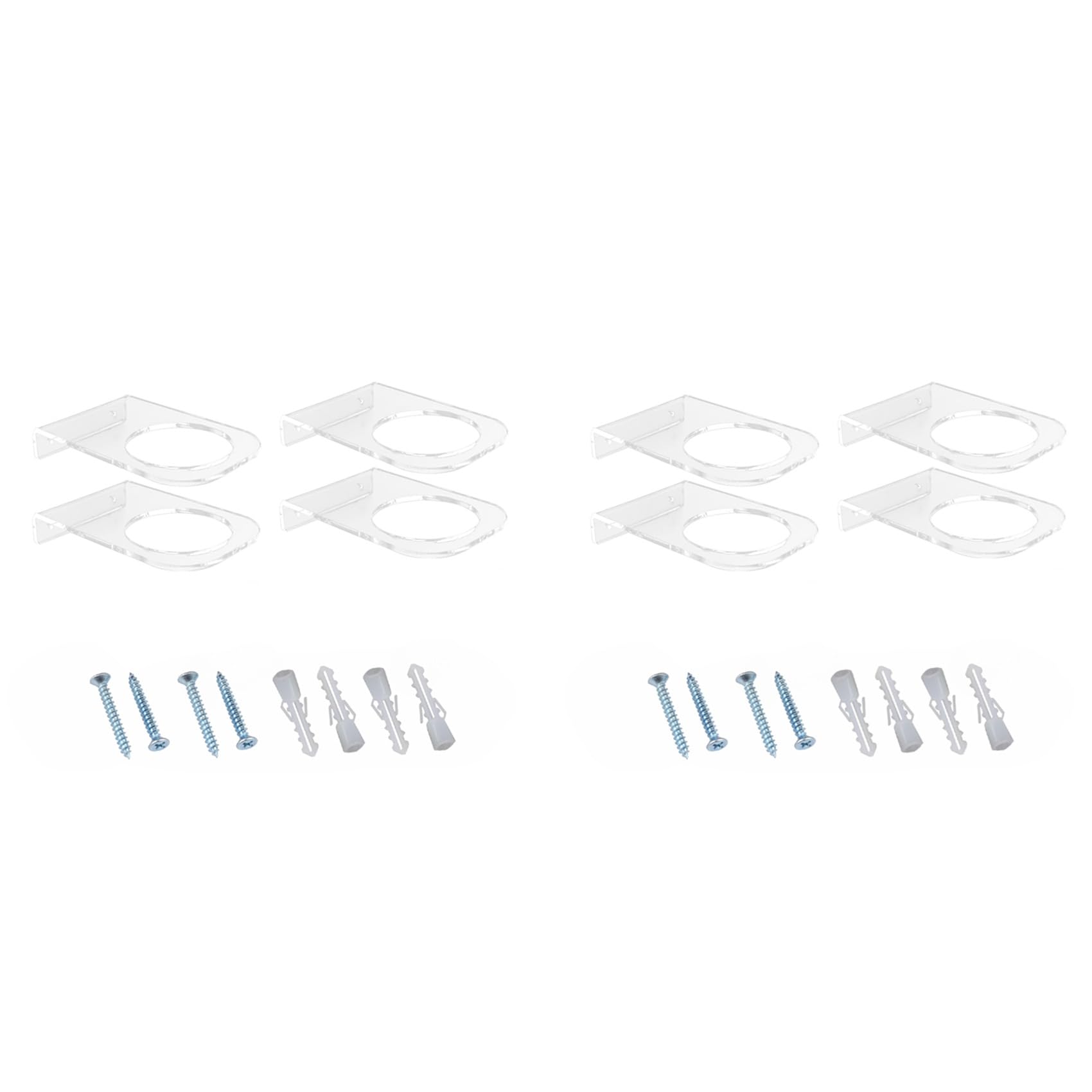 Soportes de Baloncesto para Pared Pack de 8 Estantes de Fútbol Acrílicos Transparentes 7