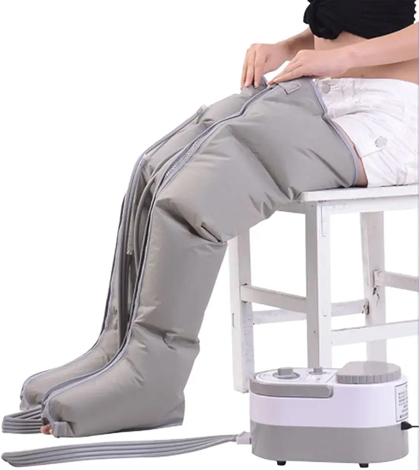 Air Compression Massager Machine Leg Arm Waist Air Compression Circulation Massage Relaxation Machine Promote Blood Circulation 4 Cavity Electric Pressotherapy Healthcare Relieve Pain HunShie