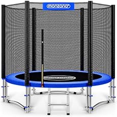 VERSATILE FUN: The trampoline complete set from MONZANA delights young and old alike! We don't do things by halves, because our trampoline comes directly with a safety net, ladder, edge cover and much more. delivered! COMPLETE PACKAGE: In addition to...