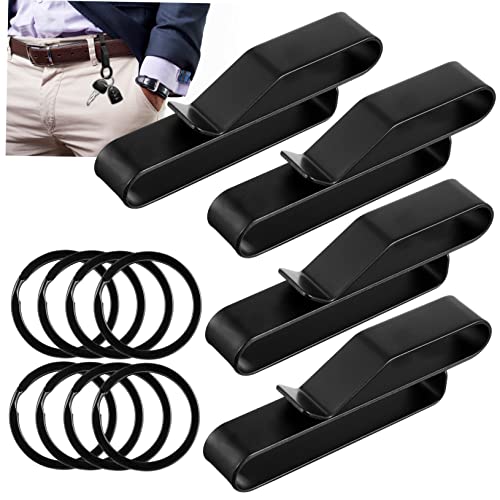 Porte clé acier inoxydable robuste TOYANDONA 4 pièces