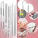 10PCS Toenail Clippers Tool, ingrown Nail Tool, Professional Thick & Ingrown Toe Nail Clippers for Men & Seniors(Pink)